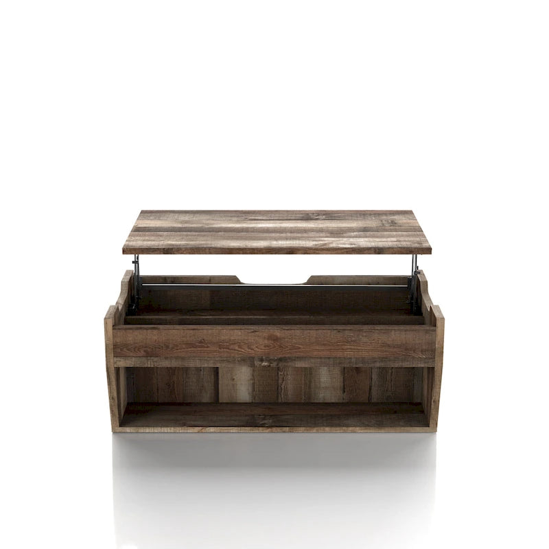 Table basse relevable en bois Rere Rustic de 104 cm