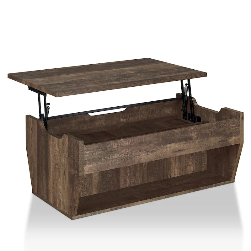 Table basse relevable en bois Rere Rustic de 104 cm