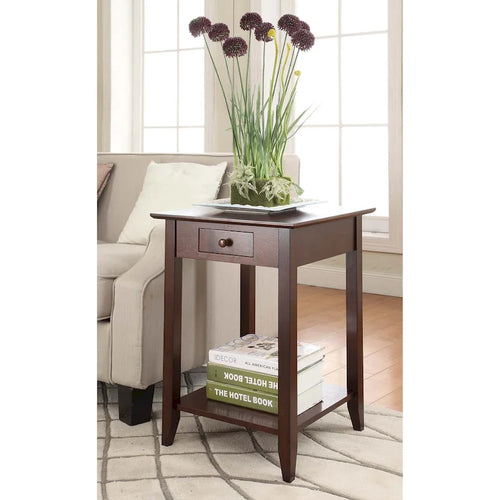  American Heritage 1 Drawer End Table with Shelf