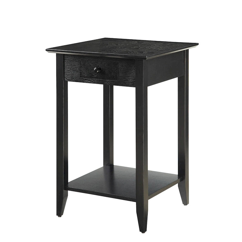 Table de chevet à 1 tiroir avec étagère