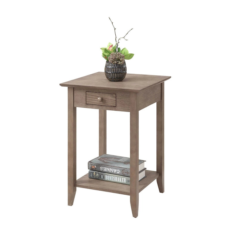 Table de chevet à 1 tiroir avec étagère