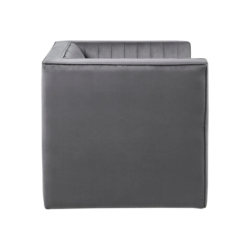 Fauteuil pivotant capitonné Gayley Channel