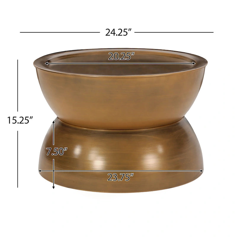 Table basse Minkler Iron Hourglass