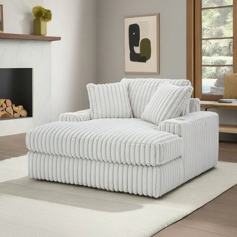 Chaise longue surdimensionnée avec porte-gobelets et chargement USB