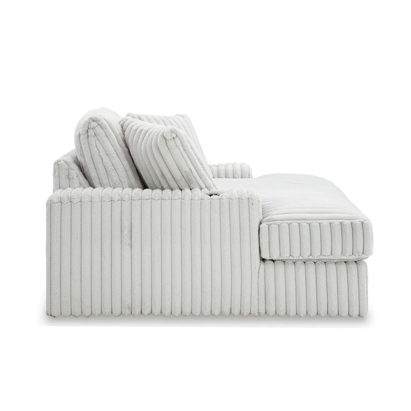 Chaise longue surdimensionnée avec porte-gobelets et chargement USB