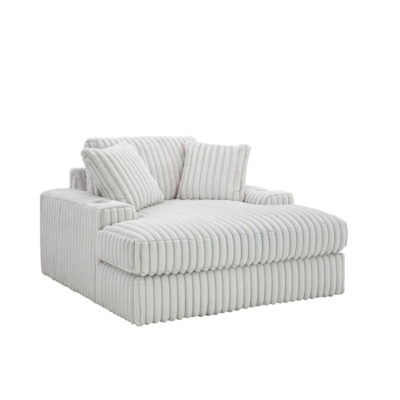 Chaise longue surdimensionnée avec porte-gobelets et chargement USB