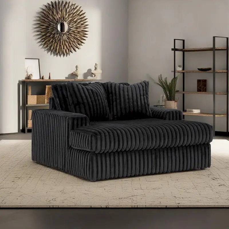 Chaise longue surdimensionnée avec porte-gobelets et chargement USB