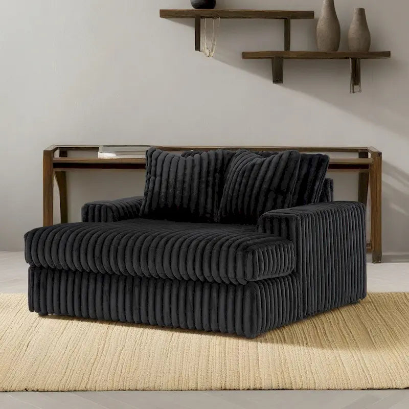 Chaise longue surdimensionnée avec porte-gobelets et chargement USB