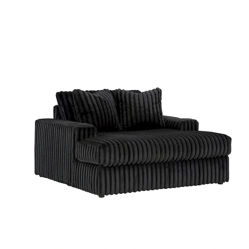 Chaise longue surdimensionnée avec porte-gobelets et chargement USB