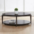 Table basse ovale Espresso Stone