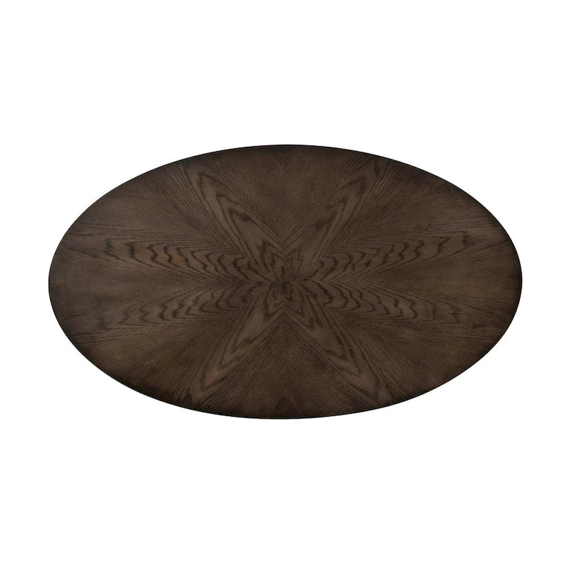 Table basse ovale Espresso Stone