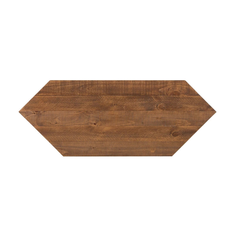 Meuble TV d'angle rustique en bois massif de 50 pouces
