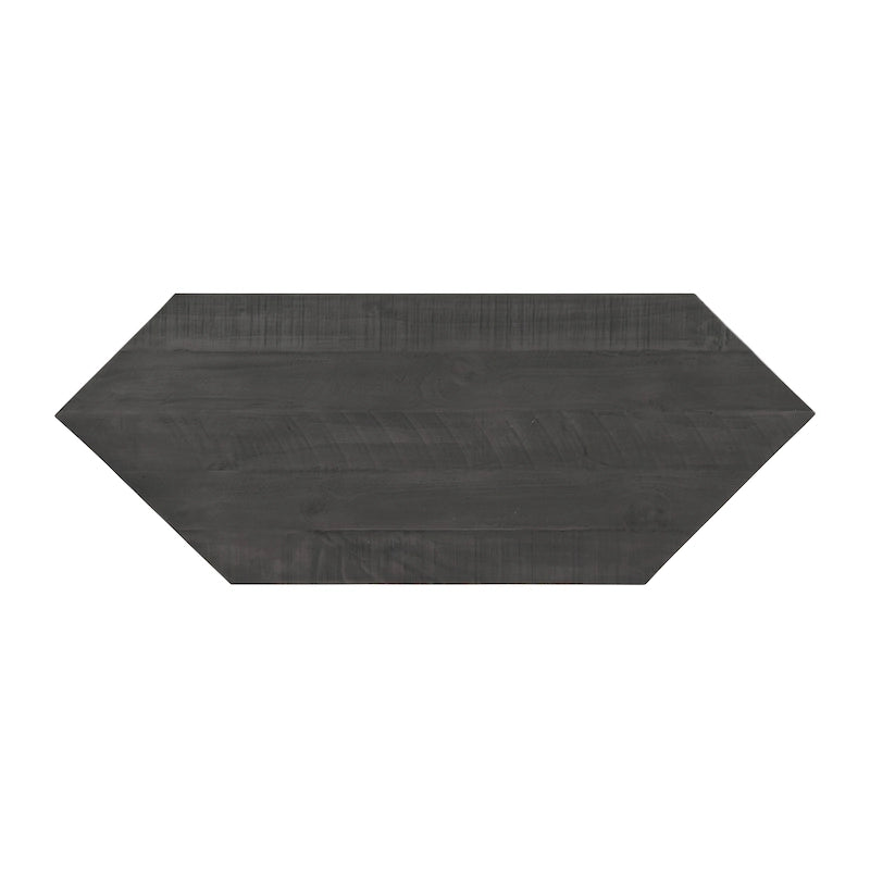 Meuble TV d'angle rustique en bois massif de 50 pouces