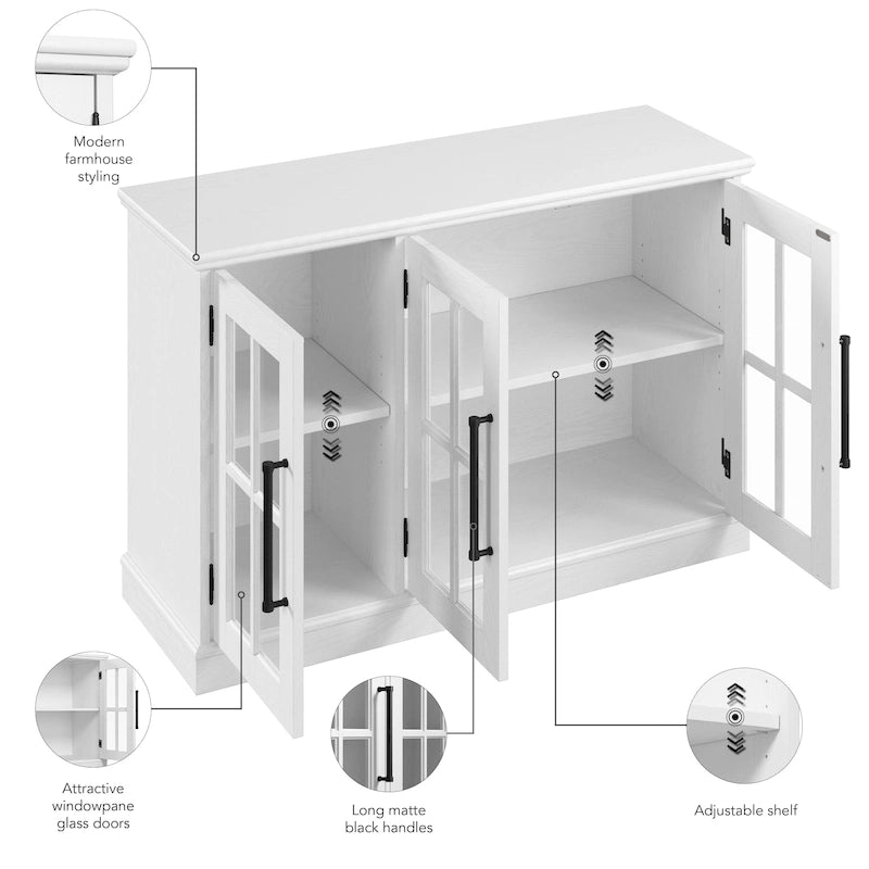 Meuble TV de 117 cm pour téléviseur de 65 pouces