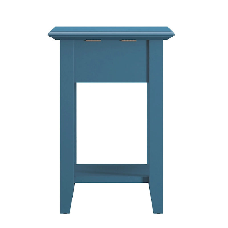 Table de chevet à 1 tiroir avec station de charge