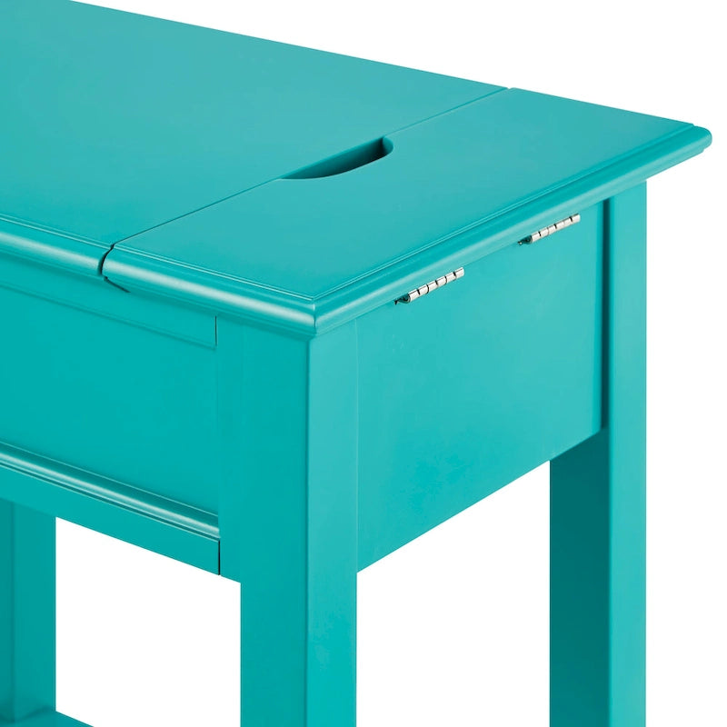 Table de chevet à 1 tiroir avec station de charge