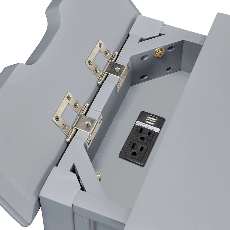 Table de chevet à 1 tiroir avec station de charge