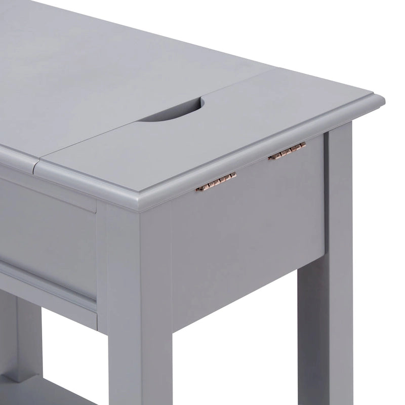 Table de chevet à 1 tiroir avec station de charge