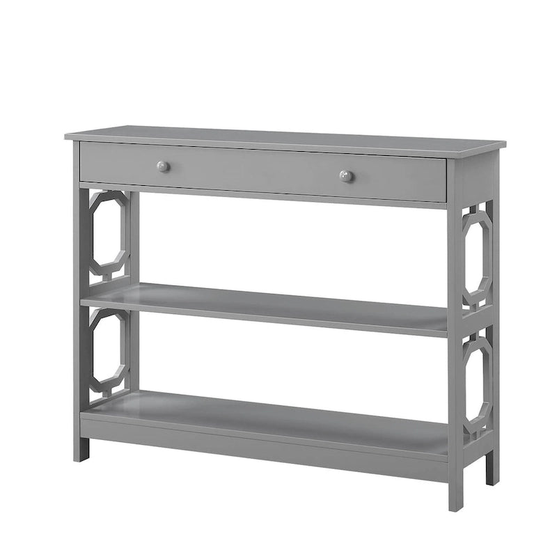 Console 1 tiroir avec étagères