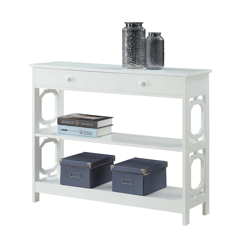 Console 1 tiroir avec étagères
