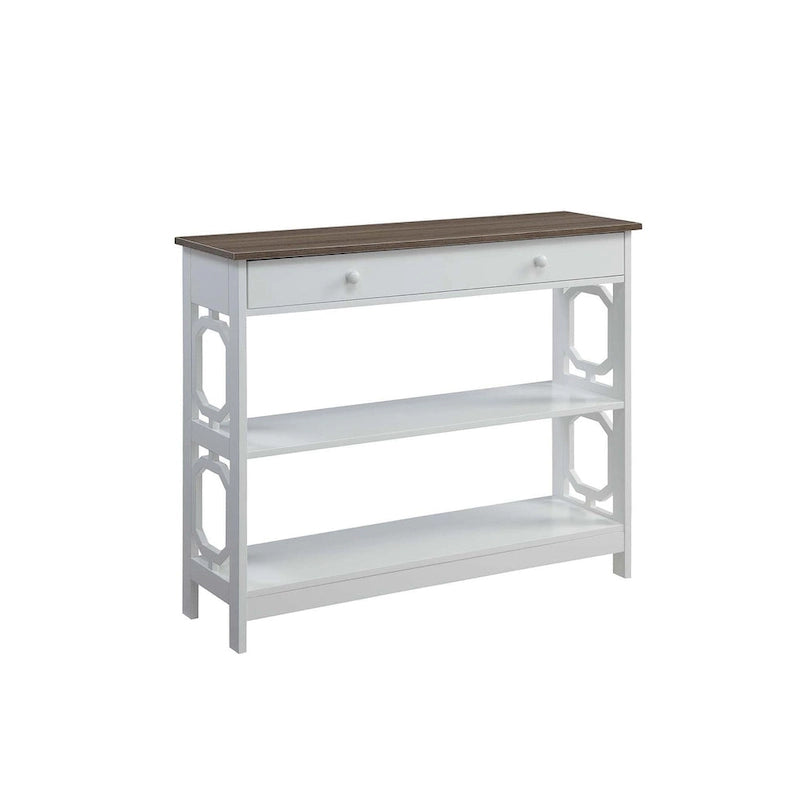 Console 1 tiroir avec étagères
