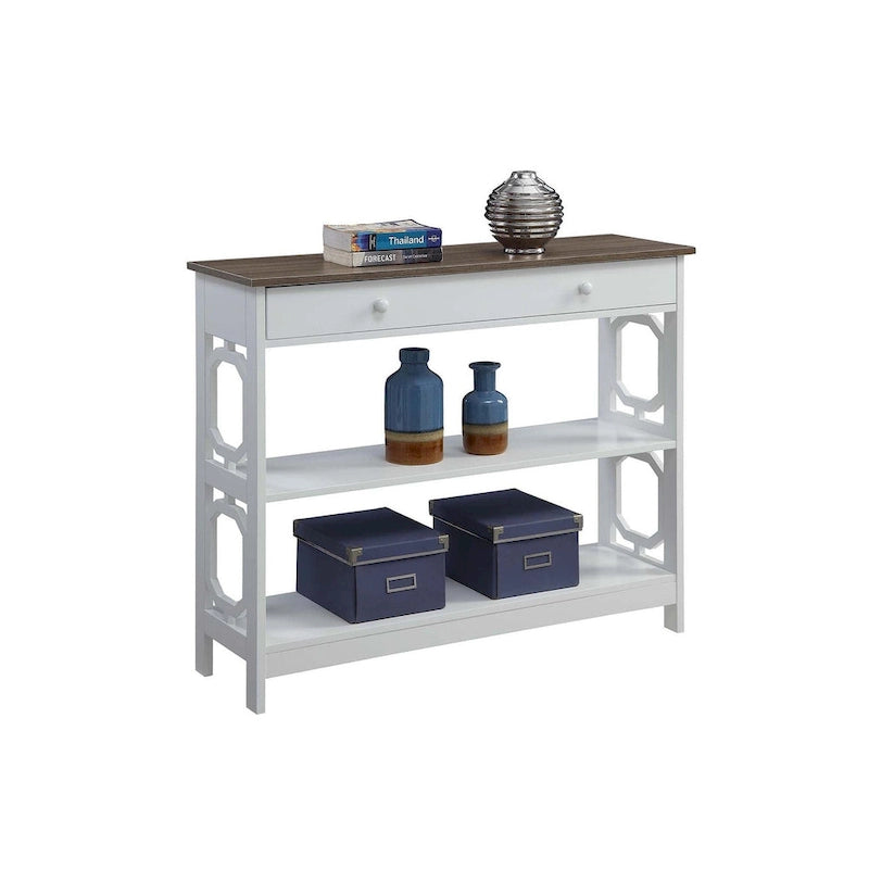 Console 1 tiroir avec étagères