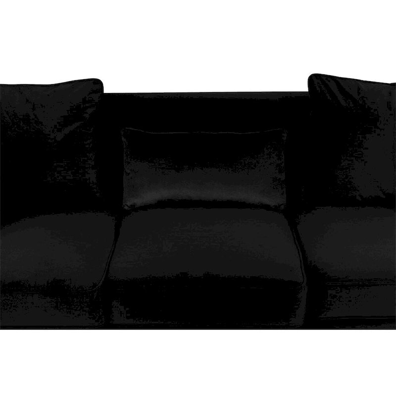 Ensemble de salon en velours noir