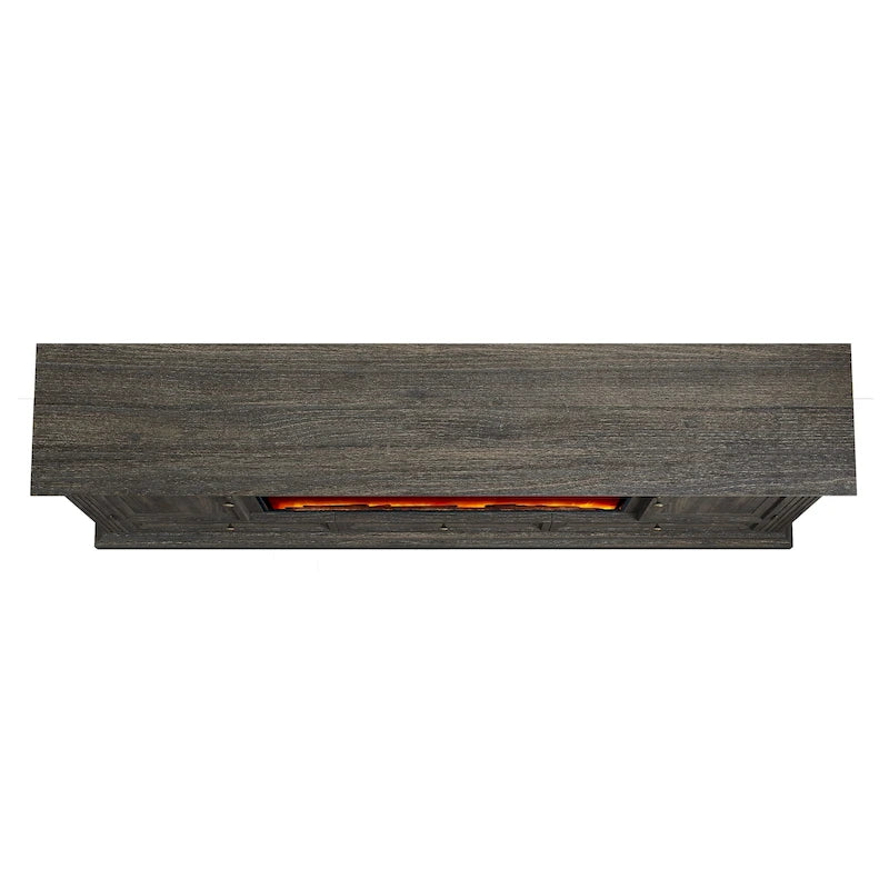 Meuble TV de ferme 72 avec cheminée - Peut accueillir un téléviseur jusqu'à 75 pouces - 73L x 35H x 14P