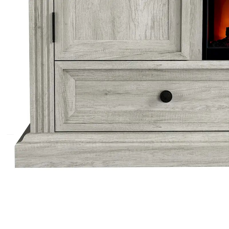 Meuble TV de ferme 72 avec cheminée - Peut accueillir un téléviseur jusqu'à 75 pouces - 73L x 35H x 14P