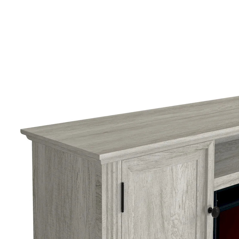 Meuble TV de ferme 72 avec cheminée - Peut accueillir un téléviseur jusqu'à 75 pouces - 73L x 35H x 14P