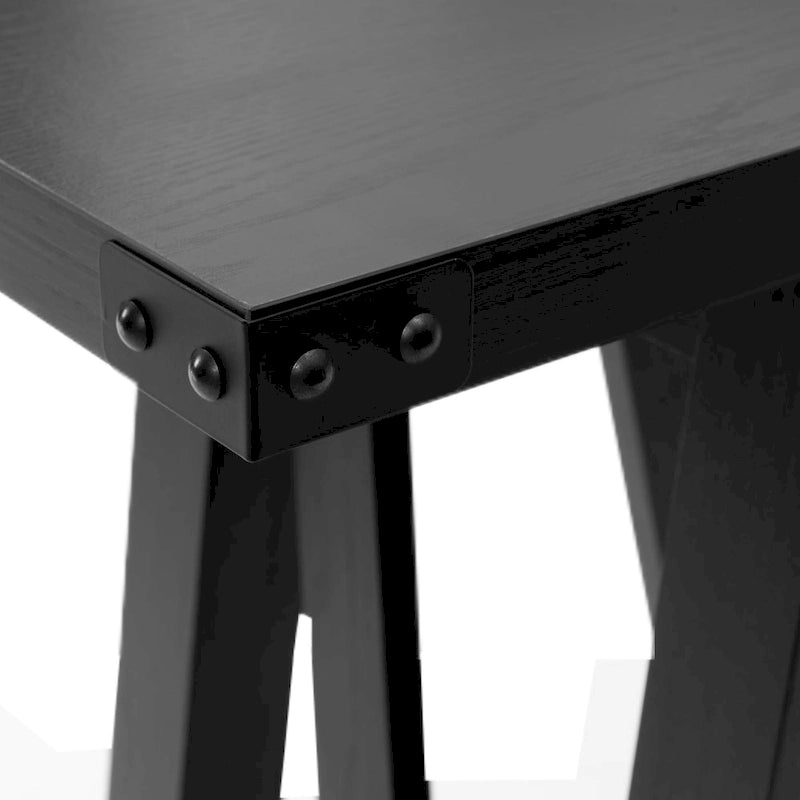 Table d'appoint de style ferme avec station de recharge, ports USB et prises électriques