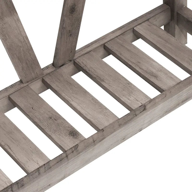 Table d'appoint de style ferme avec station de recharge, ports USB et prises électriques