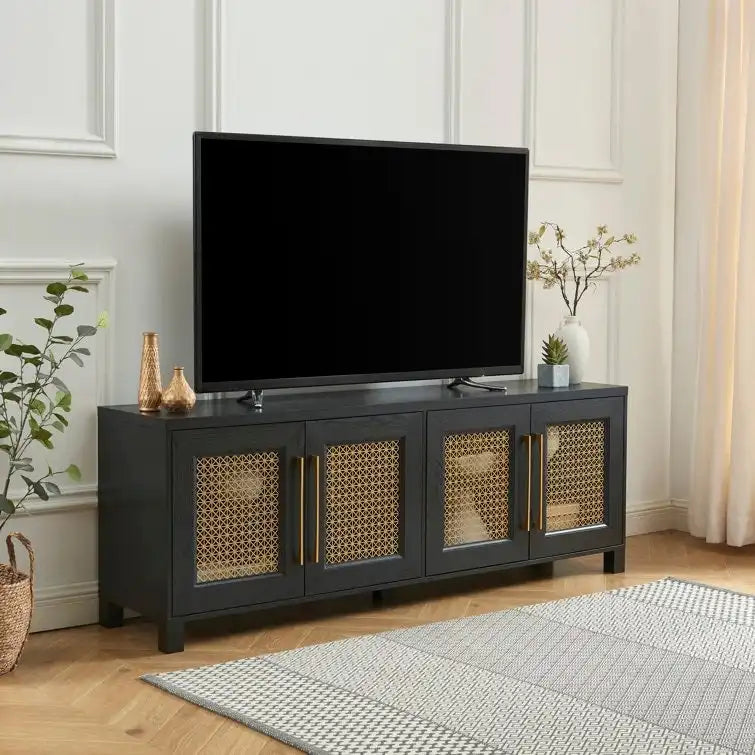 Meuble TV console multimédia de 69,5 po