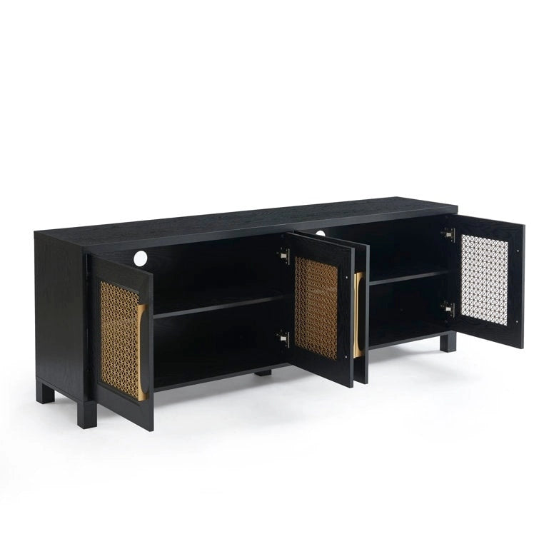 Meuble TV console multimédia de 69,5 po