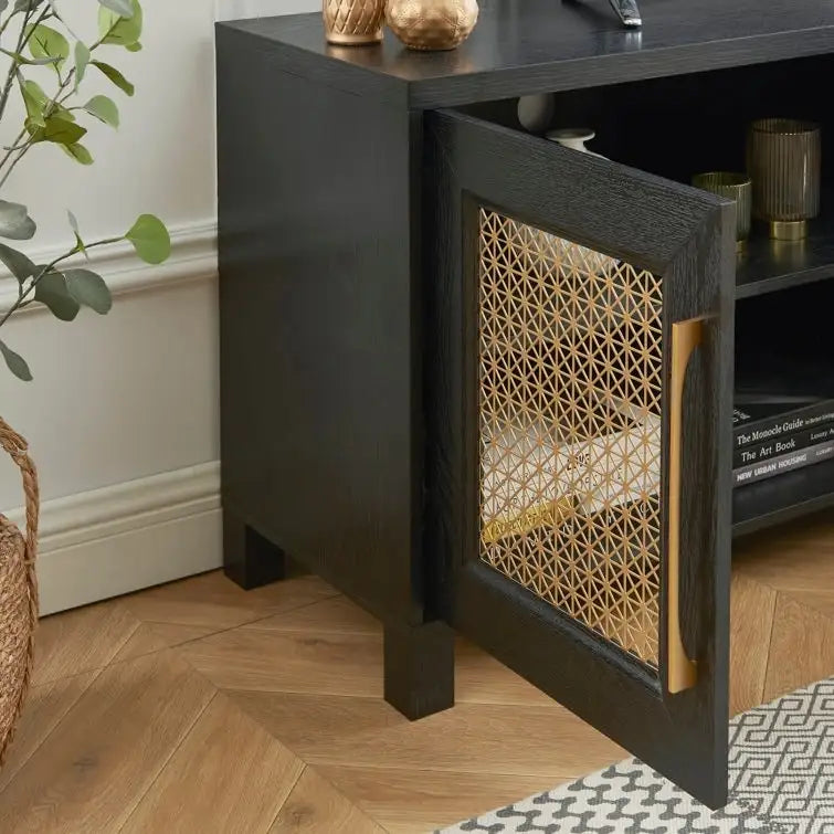 Meuble TV console multimédia de 69,5 po