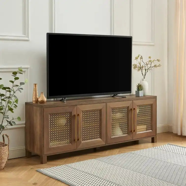 Meuble TV console multimédia de 69,5 po