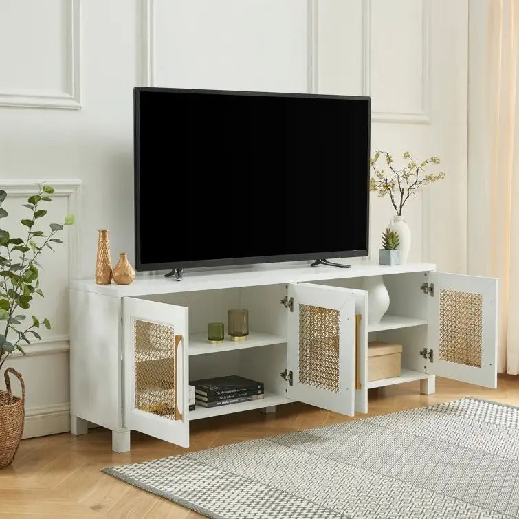 Meuble TV console multimédia de 69,5 po