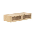 Console flottante en rotin - 28x13x6