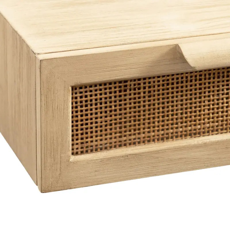 Console flottante en rotin - 28x13x6