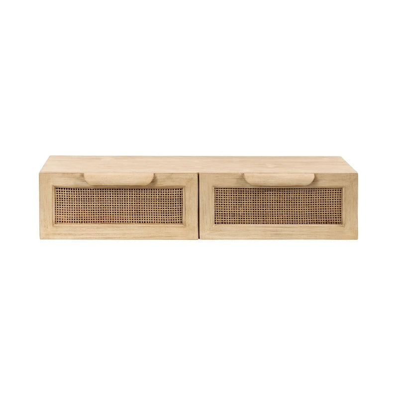 Console flottante en rotin - 28x13x6