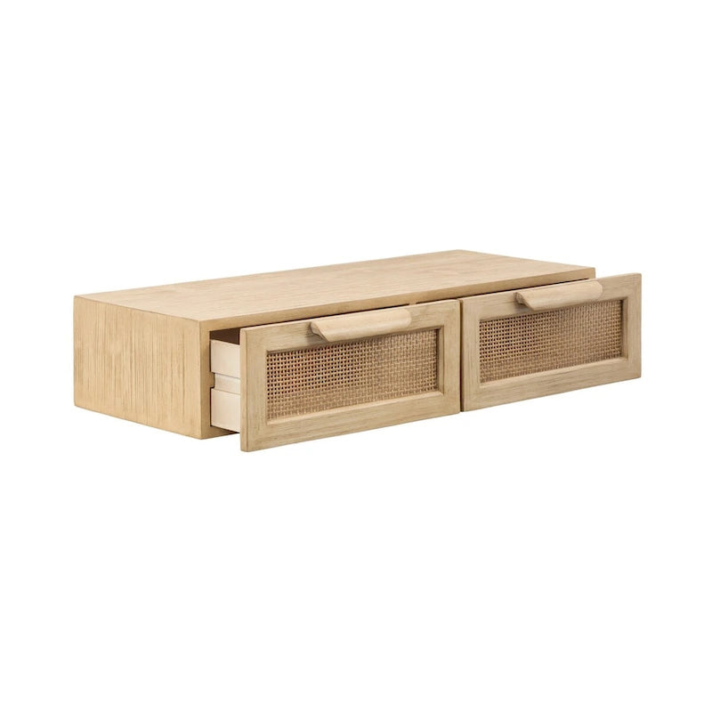 Console flottante en rotin - 28x13x6