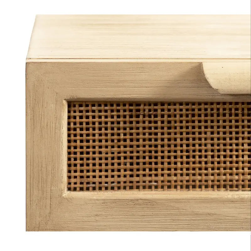 Console flottante en rotin - 28x13x6